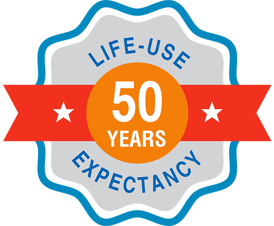 50 YEARS Life use expentancy